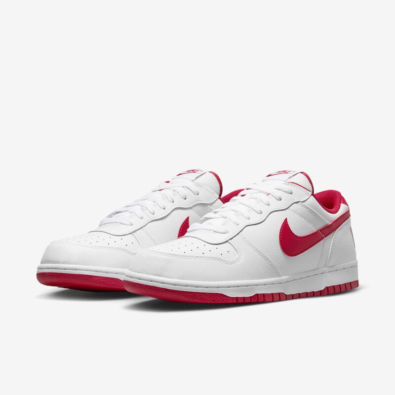 Nike Big Low, Gimnasio Blanco/Rojo, hi-res