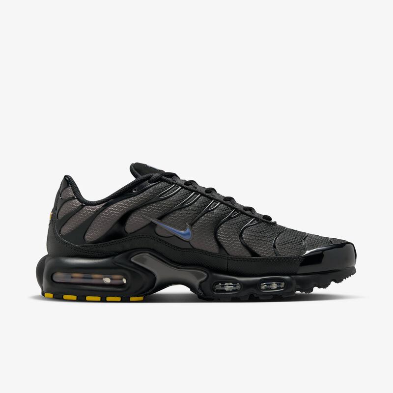 Nike Air Max Plus, Negro/Piedra cavernaria/Azul difuso, hi-res