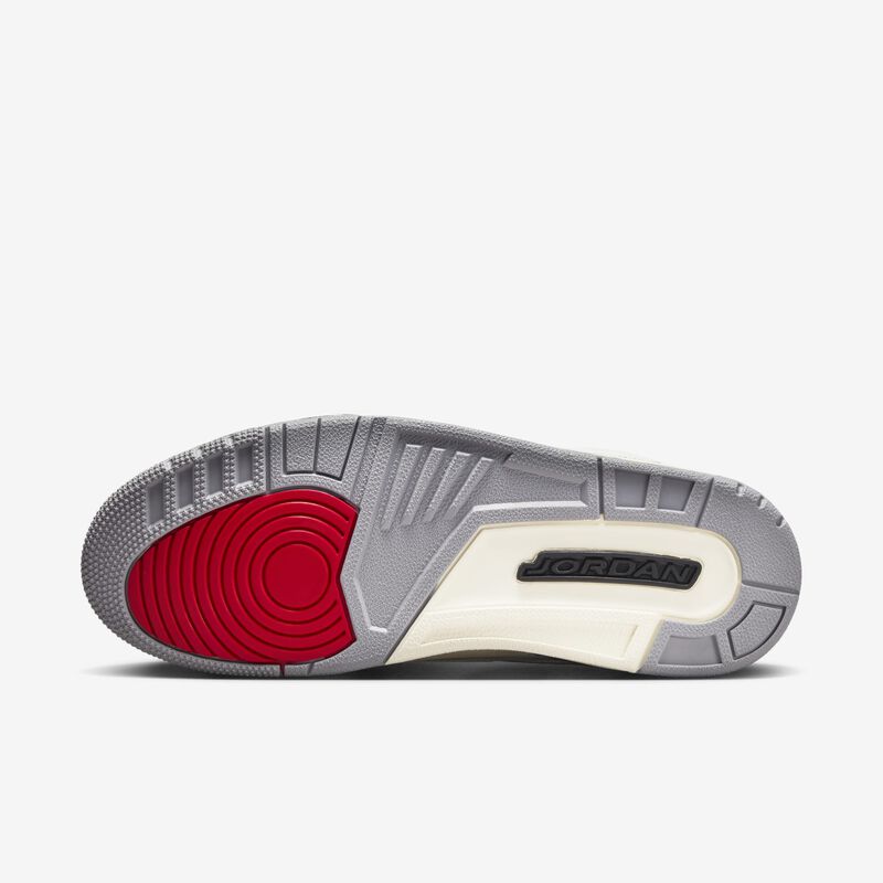 Air Jordan 3 Retro, Blanco Cumbre/Gris Cemento/Negro/Rojo Pasión, hi-res