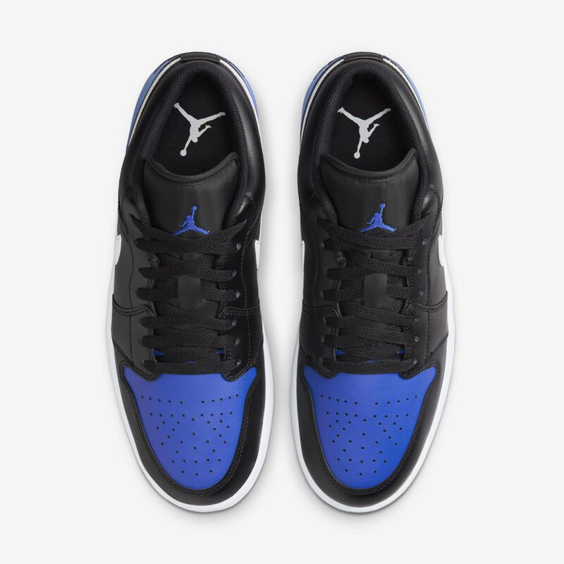 Air Jordan 1 Low, Juego Negro/Blanco-Real, hi-res