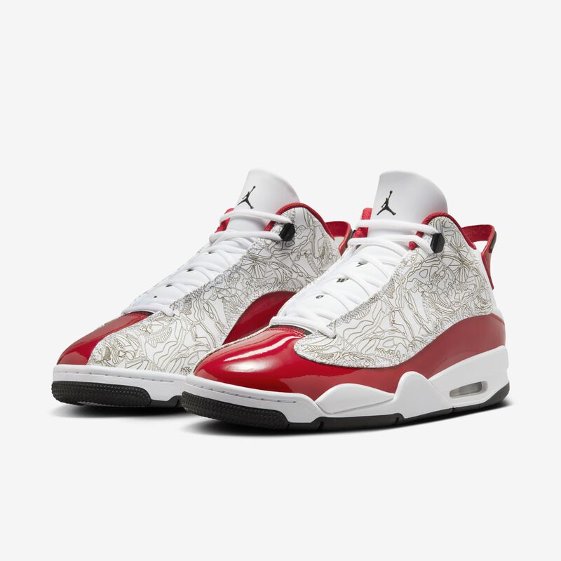 Air Jordan Dub Zero, Blanco/Negro/Rojo Universitario, hi-res