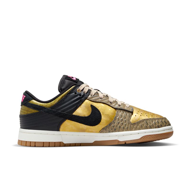 Nike Dunk Low Premium, Negro/Caqui-Oro Metálico-Ceniza Medio, hi-res