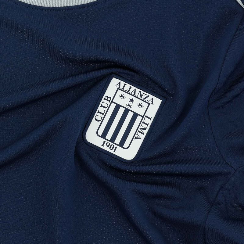 Nike Polo mujer Alianza Lima 2026, Azul Marino Medianoche/Ala Plateada/(Blanco), hi-res
