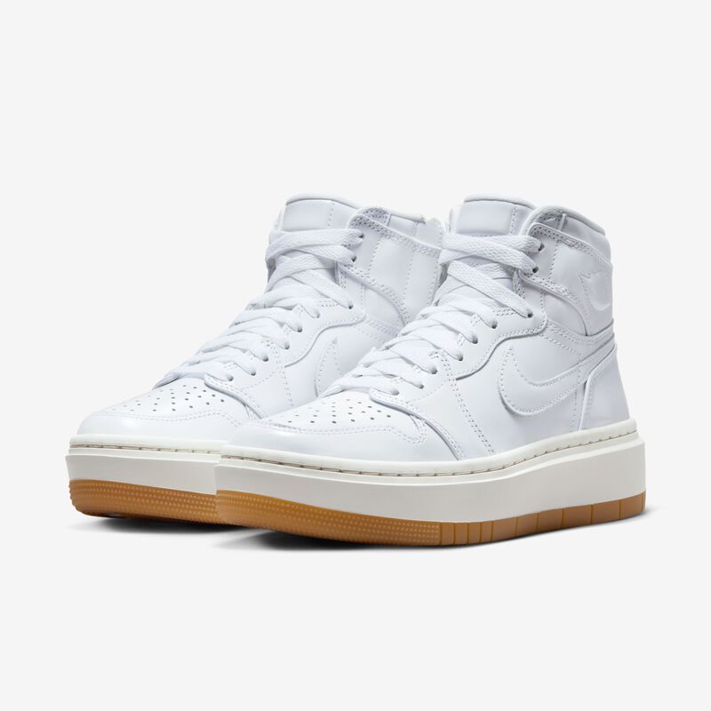 Air Jordan 1 Elevate High SE, Blanco/Vela/Marrón claro goma/Blanco, hi-res