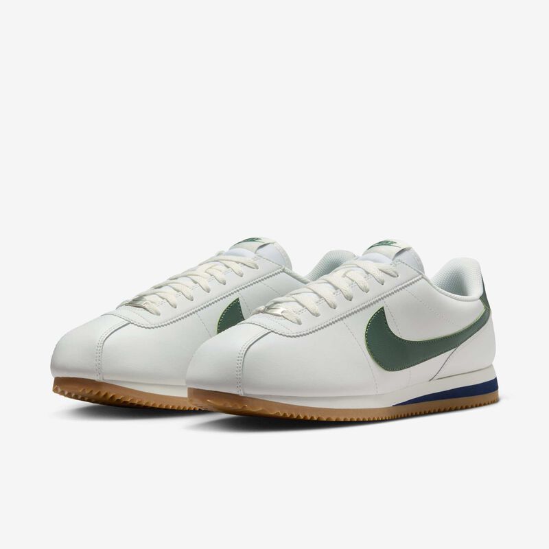 Nike Cortez, Blanco Cumbre/Azul Marino Medianoche/Plata Metalizado/Abeto, hi-res