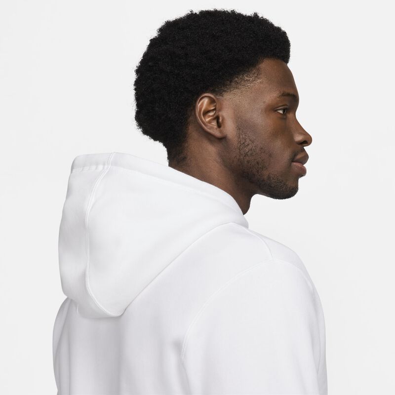 Nike Club Fleece, Blanco/Naranja Seguridad, hi-res