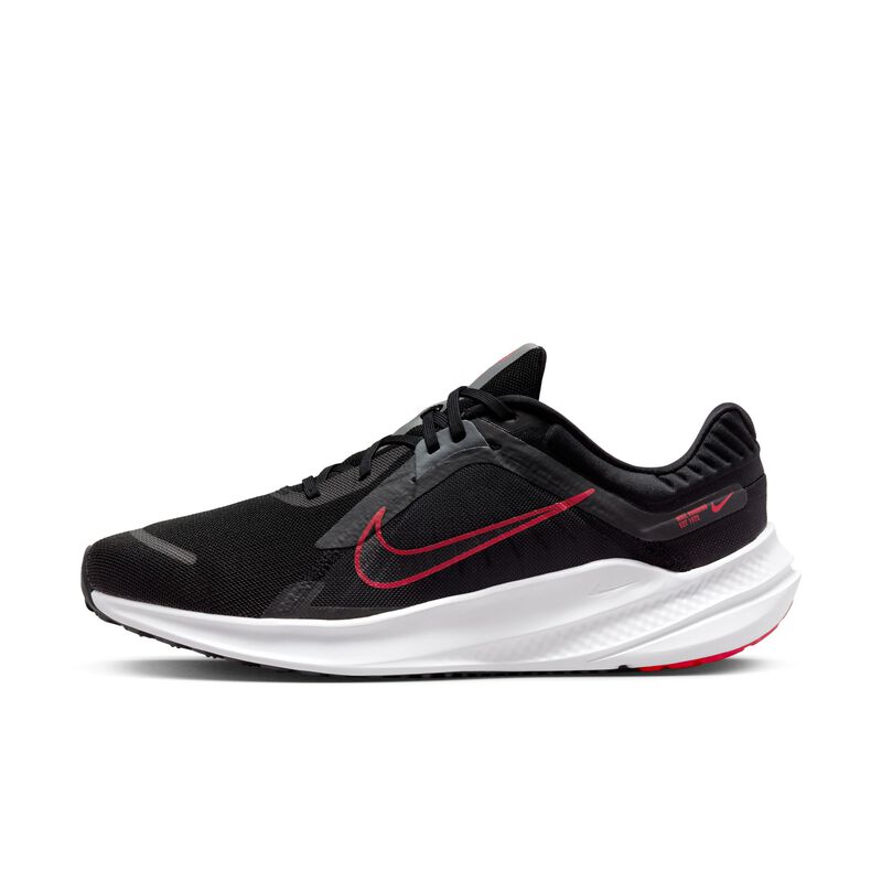 Nike Quest 5, Negro/Gris humo/Rojo Universidad, hi-res