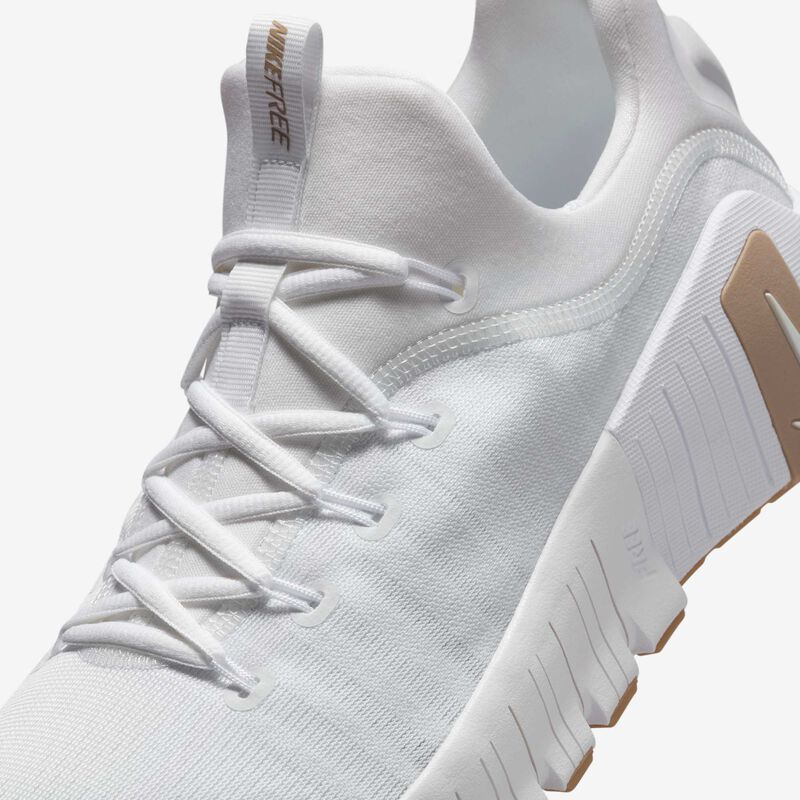 Nike Free Metcon 6, Blanco/Marrón Claro Goma/Cáñamo, hi-res