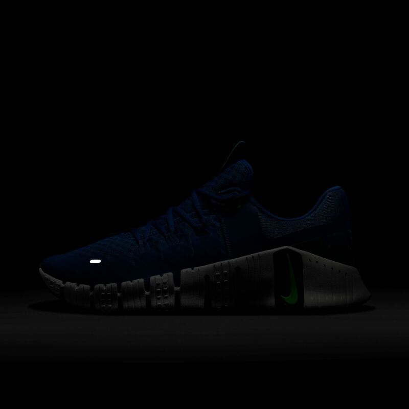 Nike Free Metcon 5, Azul Cancha/Trueno Azul/Tinte Platino/Huelga Verde, hi-res