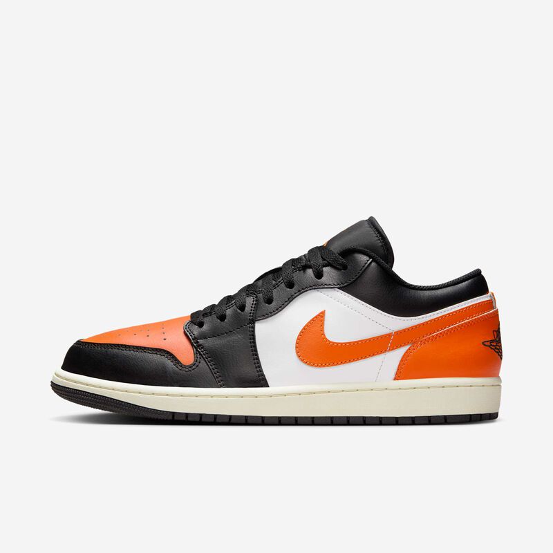 Air Jordan 1 Low, Negro/Blanco/Vela/Estrella de mar, hi-res
