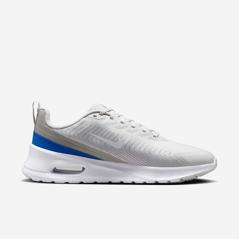 Nike Air Max Nuaxis, Gris Vasto/Gris Universitario/Azul Carrera/Blanco, hi-res