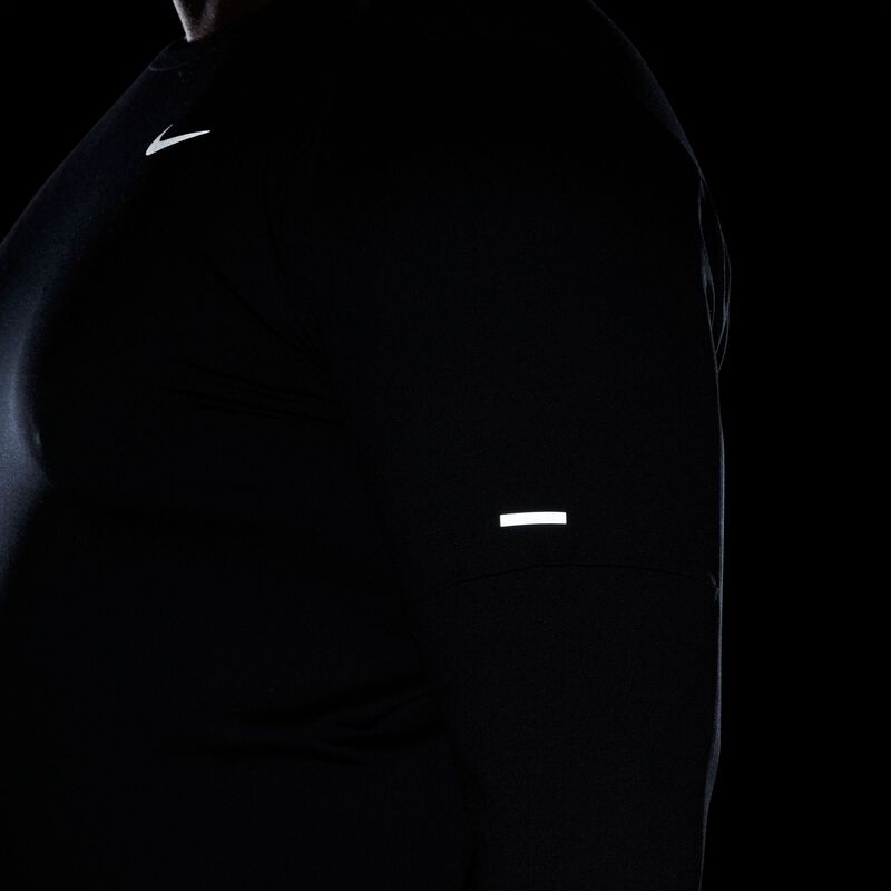 Nike Dri-FIT Element, Negro/Plata Reflectante, hi-res