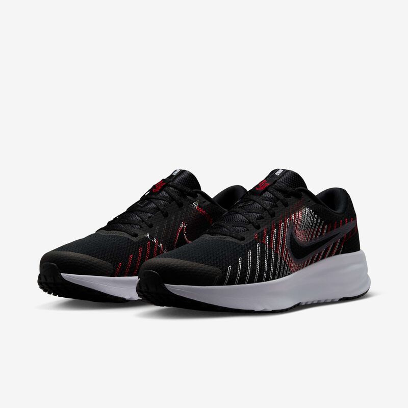 Nike Run Defy, Negro/Rojo Universitario/Blanco/Gris Azulado, hi-res