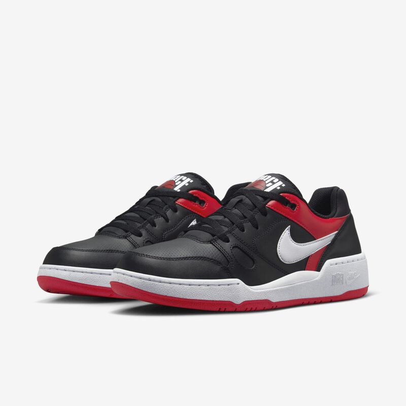 Nike Full Force Low, Negro/Blanco-Rojo Universitario, hi-res