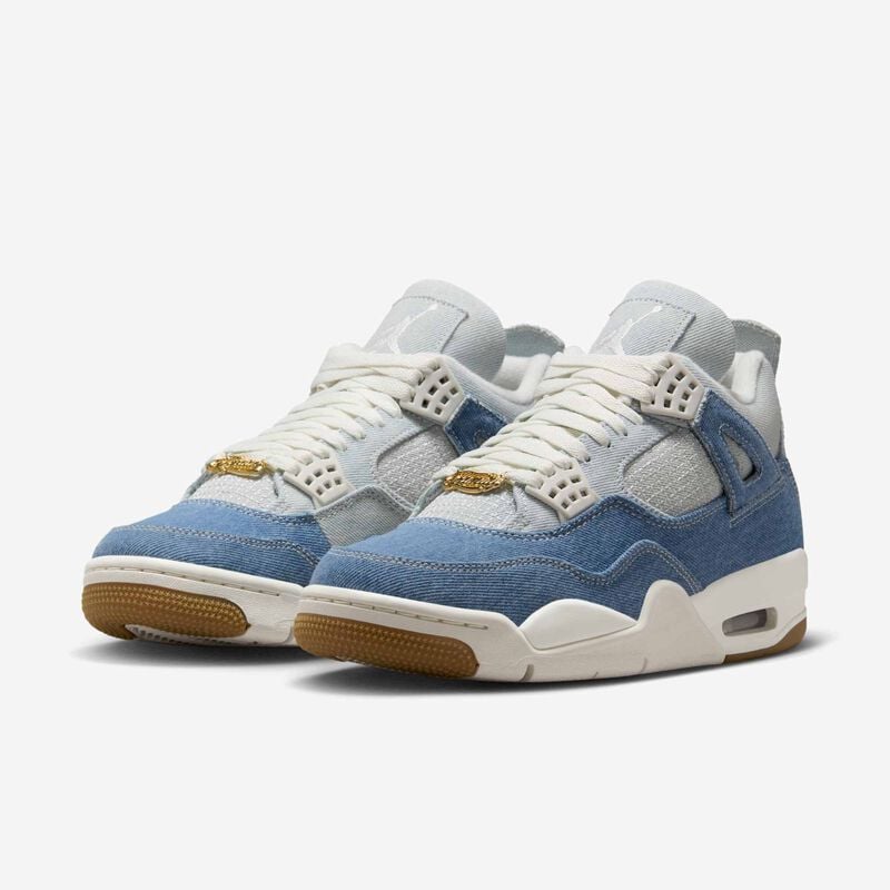 Air Jordan 4 Retro "Worn Blue", Vela/Marrón claro goma/Azul gastado/Vela, hi-res