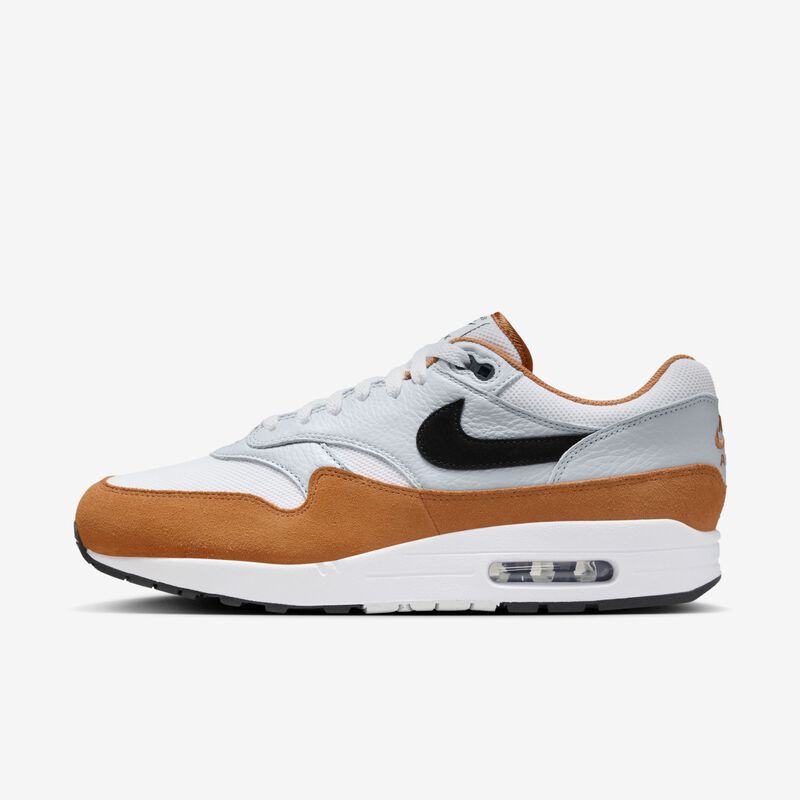 Nike Air Max 1, Blanco/Negro-Monarca-Puro Platino, hi-res