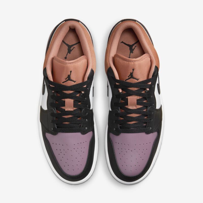 Air Jordan 1 Low SE, Blanco/Naranja cielo J/Malva cielo J/Negro, hi-res