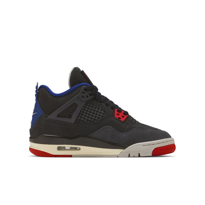 Air Jordan 4 Retro, Negro/Negro-Grafito Claro, hi-res