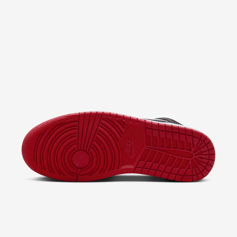 Air Jordan 1 Mid, Blanco/Negro/Rojo gimnasio, hi-res