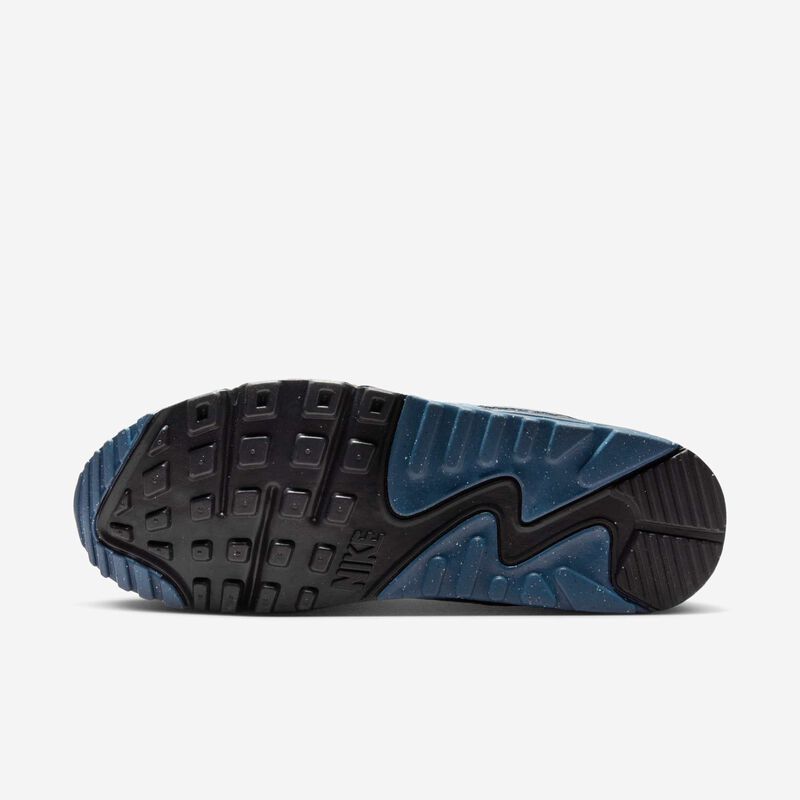 Nike Air Max 90, Blanco Cumbre/Negro-Cenizo Pizarra-Azul Tinte, hi-res