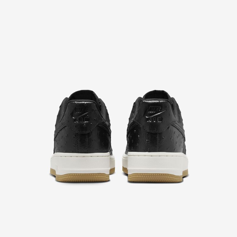 Nike Air Force 1 '07 LX, Negro/Negro-Sail-Goma Marrón Claro, hi-res