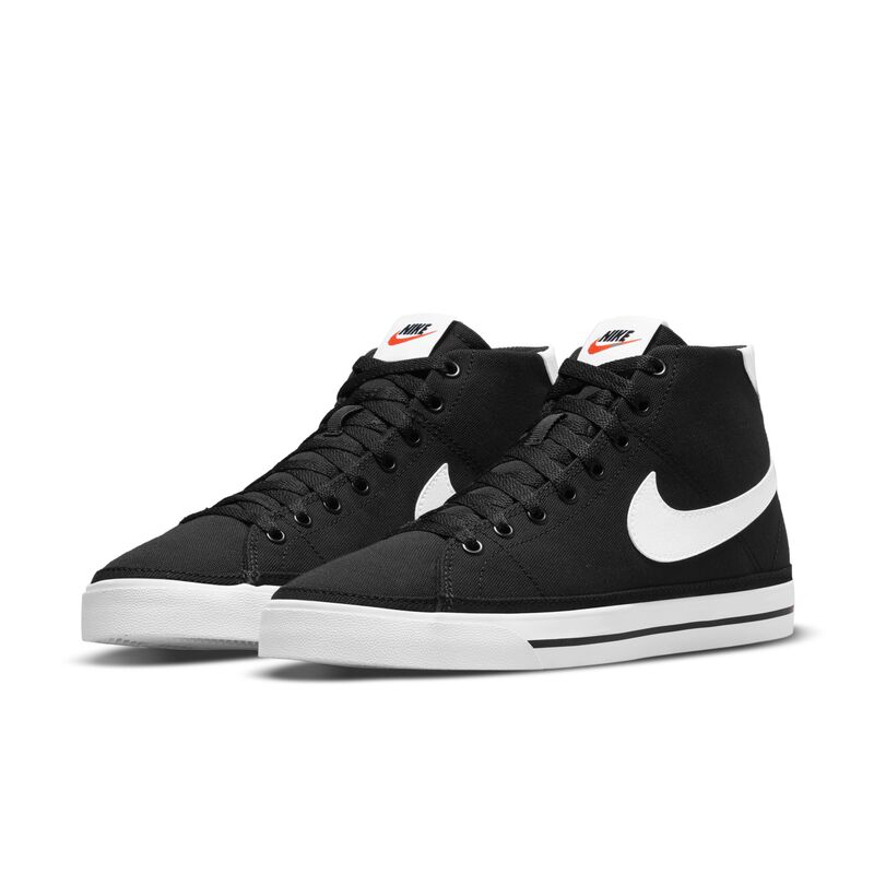 Nike Court Legacy Canvas Mid, Negro/Naranja team/Blanco, hi-res