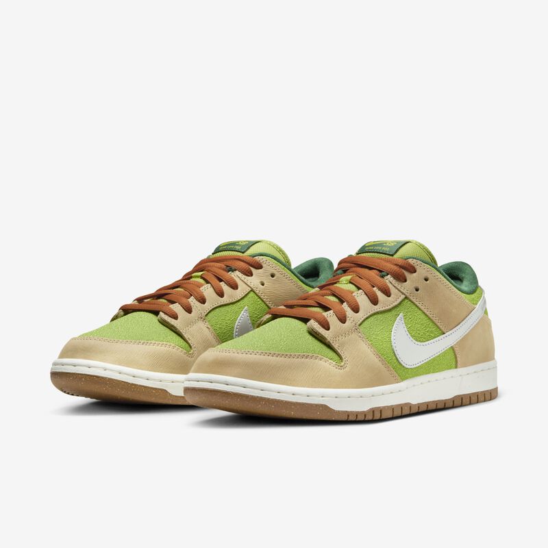 Nike SB Dunk Low Pro, Sésamo/Pera/Abeto/Plata Metalizado, hi-res