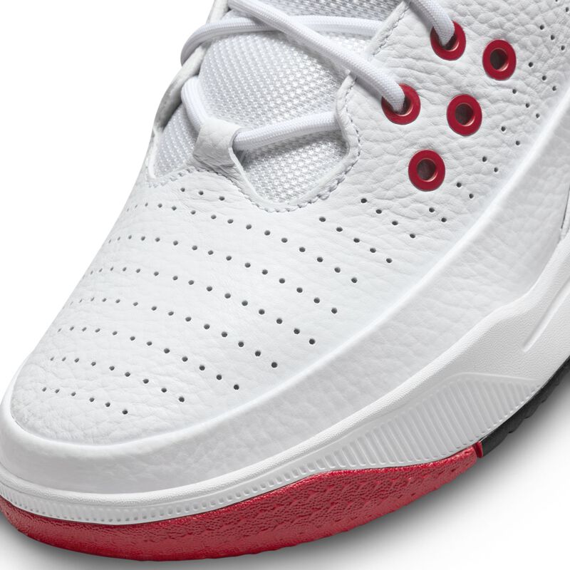 Jordan Max Aura 5, Blanco/Rojo universitario/Gris lobo/Negro, hi-res