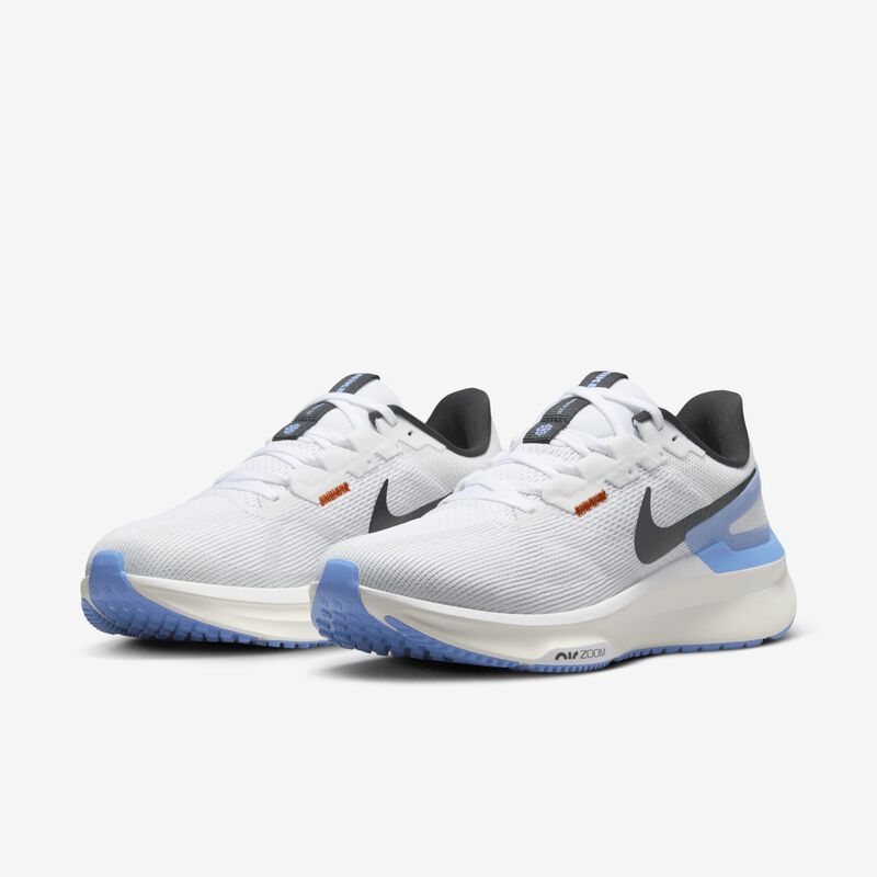 Nike Structure 25, Blanco/Negro-Pulso Royal-Platino Puro, hi-res