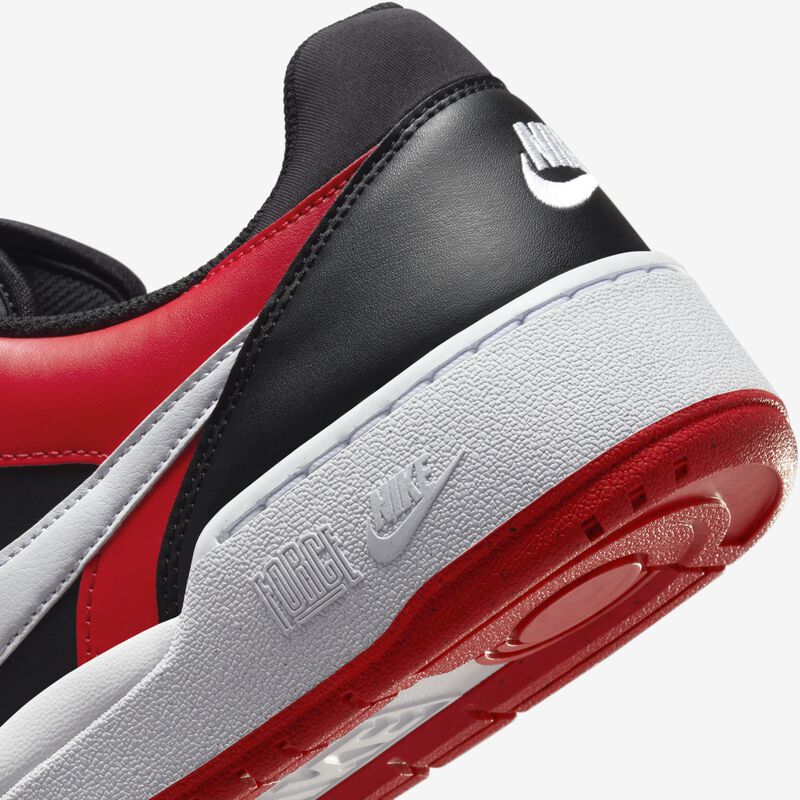Nike Full Force Low, Negro/Blanco-Rojo Universitario, hi-res