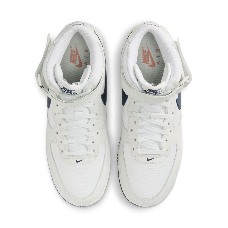 Nike Air Force 1 Mid '07, Polvo De Estrellas Blanco Cumbre/Obsidiana-Rojo, hi-res