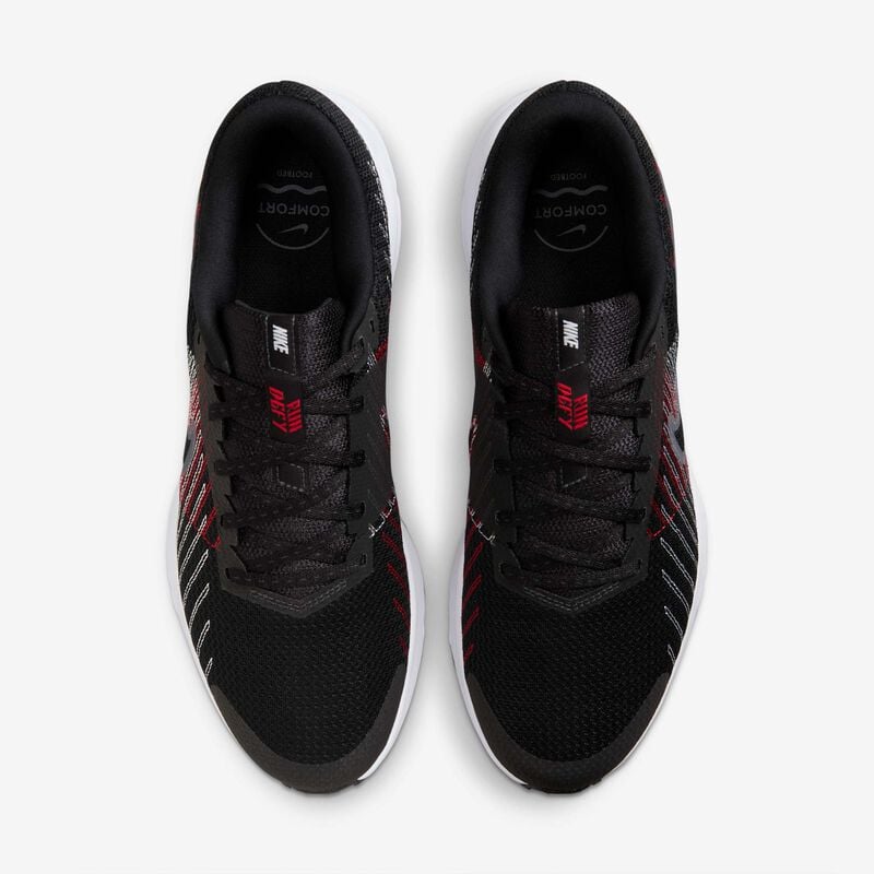 Nike Run Defy, Negro/Rojo Universitario/Blanco/Gris Azulado, hi-res