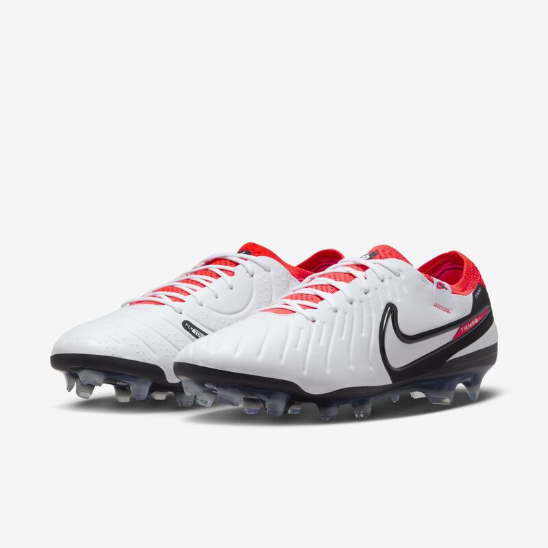 Nike Tiempo Legend 10 Elite FG, Blanco/Carmesí brillante/Negro, hi-res