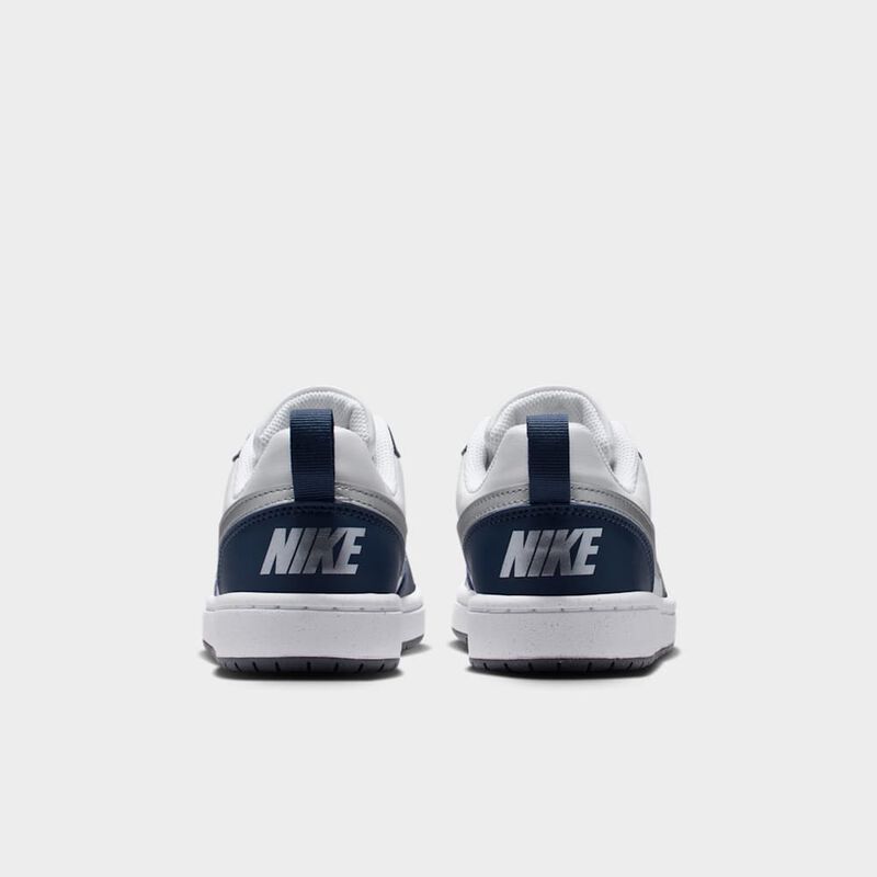 Nike Court Borough Low Recraft, Blanco/Met&aacute;lico Plata-Profundo Noche-Medianoche Azul Marino, hi-res