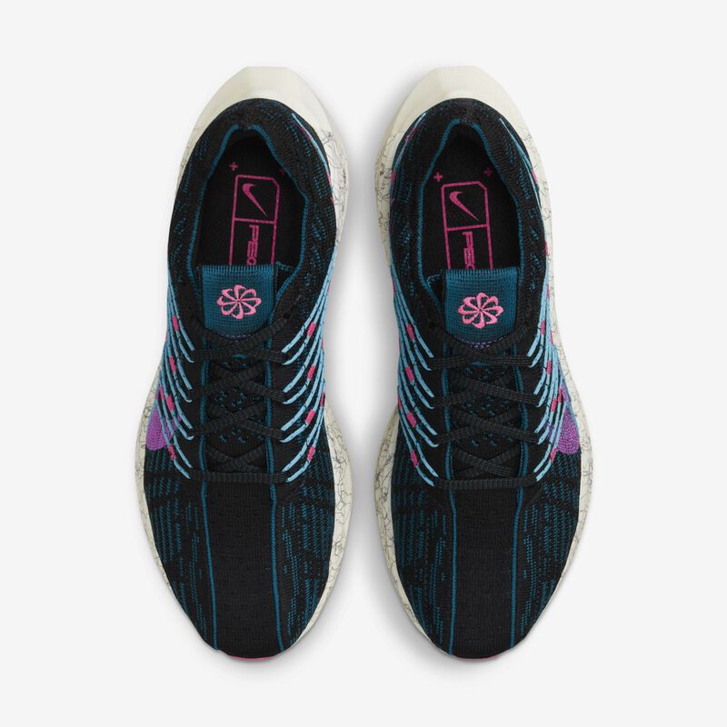 Nike Pegasus Turbo Next Nature SE, Negro/Abismo verde/Rosa intenso/Sueño fucsia, hi-res