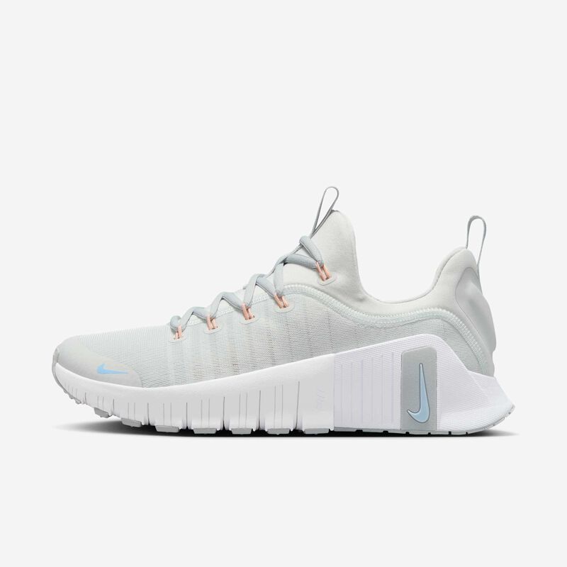 Nike Free Metcon 6, Polvo Fotón/Gris Humo Claro/Blanco Cumbre/Plata Metalizado, hi-res