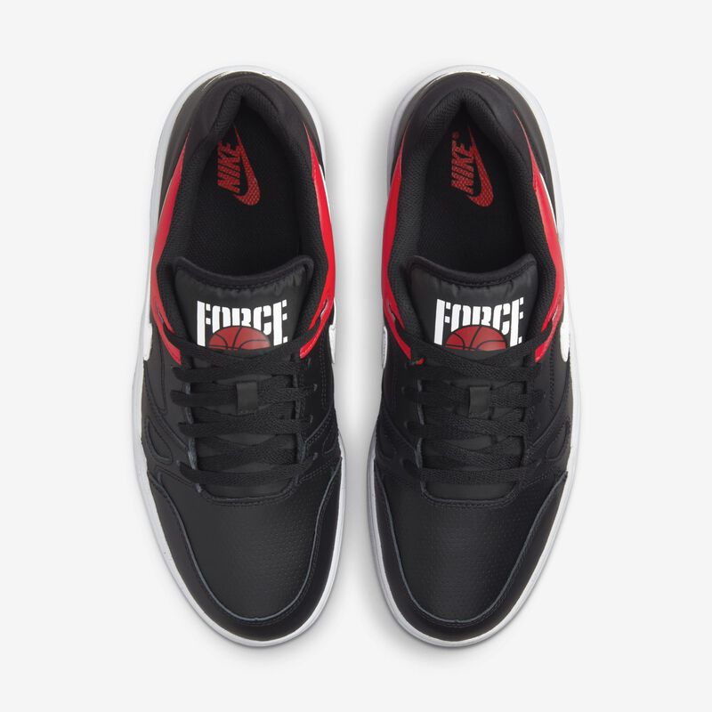 Nike Full Force Low, Negro/Blanco-Rojo Universitario, hi-res