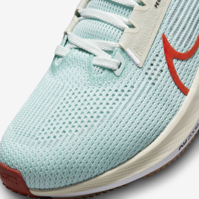Nike Pegasus 40, Hielo jade/Blanco/Vidrio marino/Rojo picante, hi-res