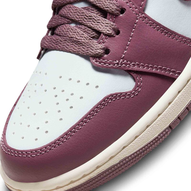Air Jordan 1 Mid, Platino puro/Vela/Sky J Malva, hi-res