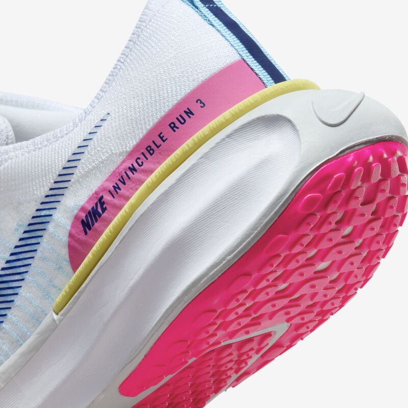 Nike Invincible 3, Blanco/Polvo Fosforito/Rosa Feroz/Azul Real Profundo, hi-res
