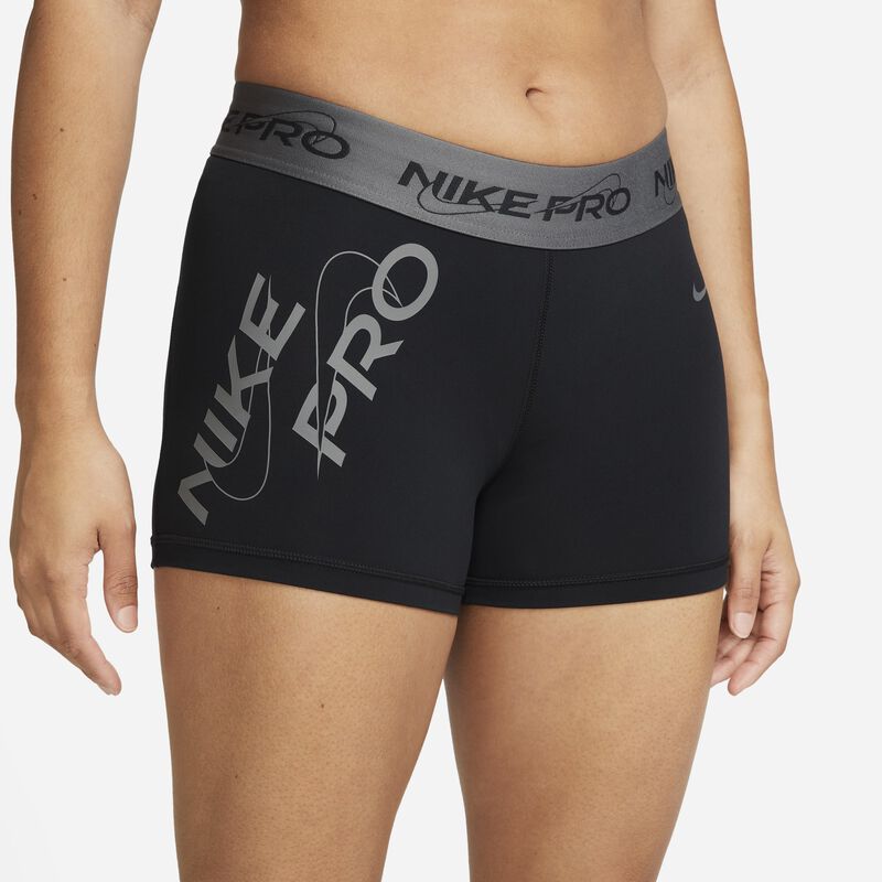 Nike Pro, Negro/Gris hierro, hi-res