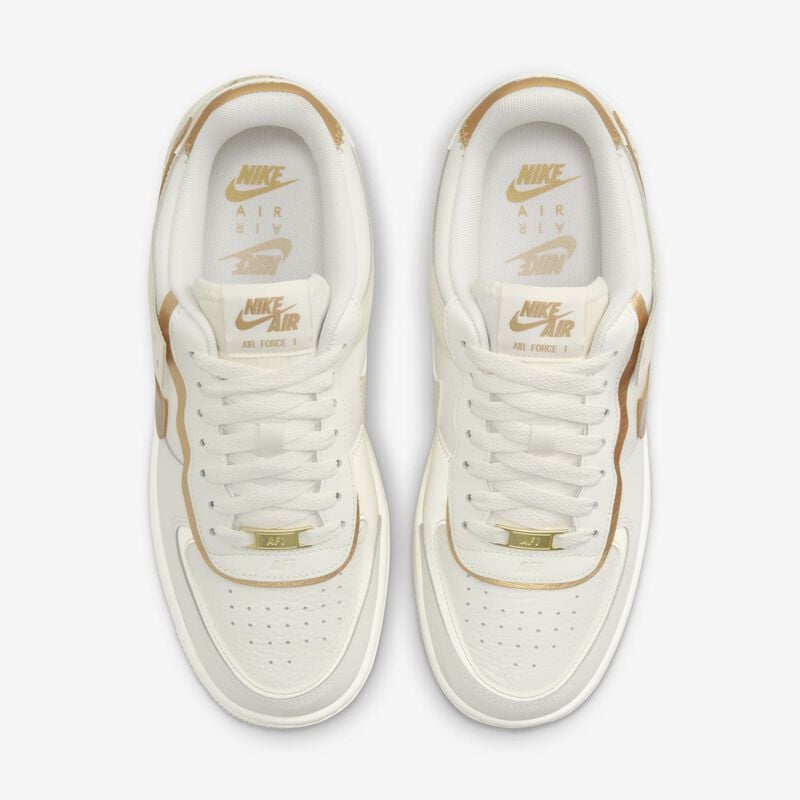 Nike Air Force 1 Shadow, Vela/Oro Metalizado-Leche De Coco, hi-res