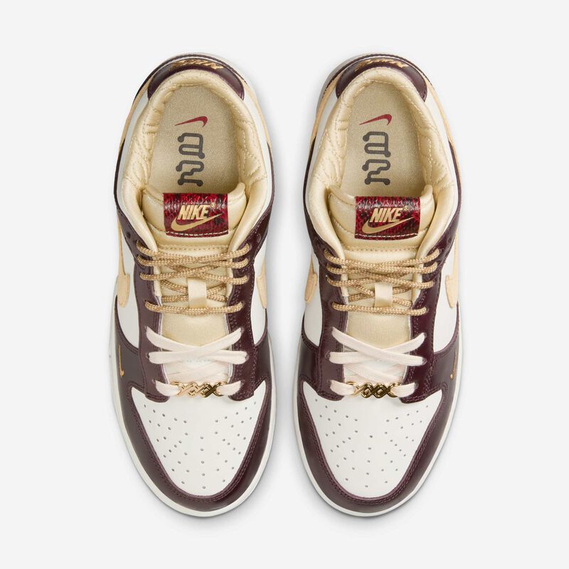 Nike Dunk Low LX, Vela/Vela/Burdeos Crush/Oro Del Equipo, hi-res