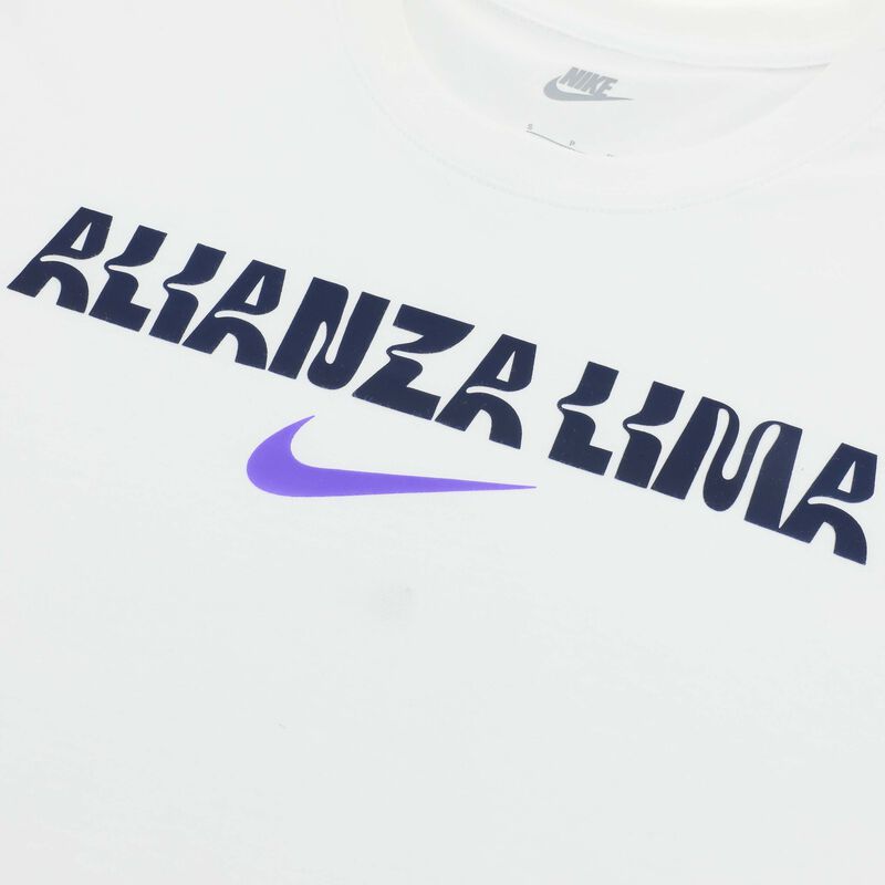 Nike Polo Manga Corta Alianza Lima 2025, Blanco/Azul Vacío/Púrpura Psíquico, hi-res