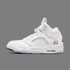 Air Jordan 5 Retro White Metallic, Blanco/Plata metalizado/Negro, hi-res