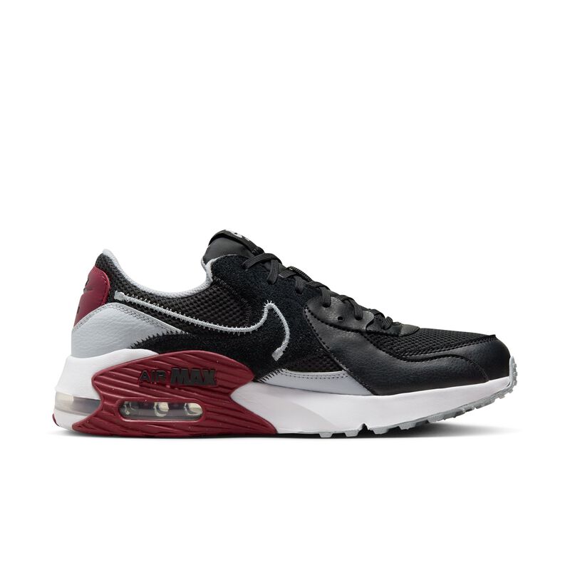 Nike Air Max Excee, Negro/Rojo team/Negro/Gris lobo, hi-res