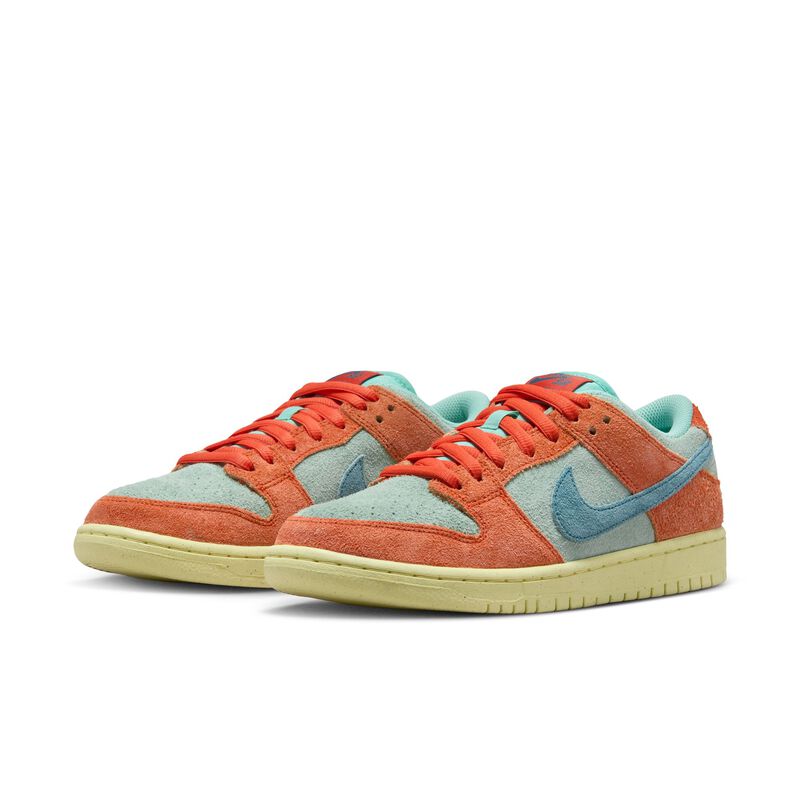Nike SB Dunk Low Pro Premium, Naranja/Ruido Aqua-Esmeralda Subida-Naranja, hi-res