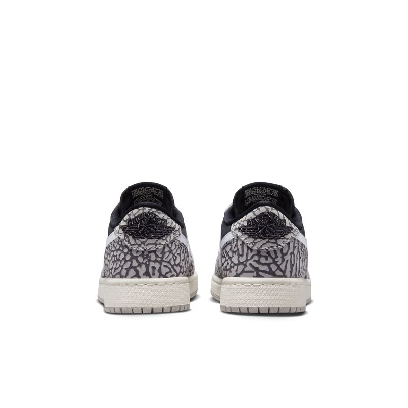 Air Jordan 1 Low OG, Negro/Gris tecnológico/Blanco/Muselina, hi-res