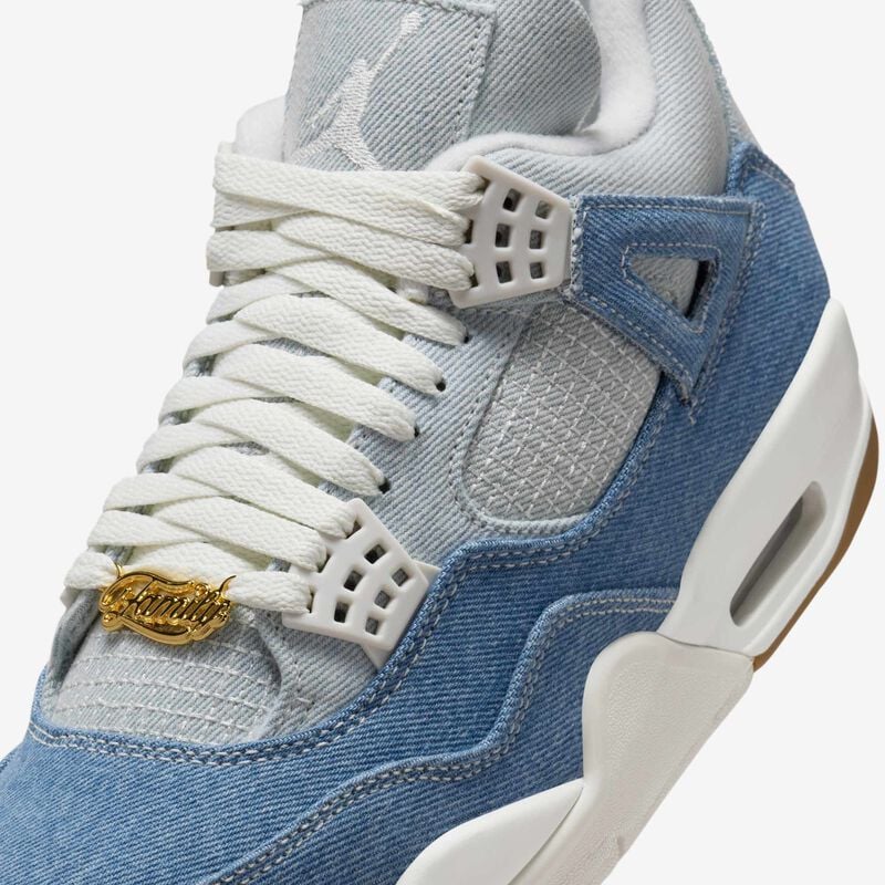Air Jordan 4 Retro "Worn Blue", Vela/Marrón claro goma/Azul gastado/Vela, hi-res