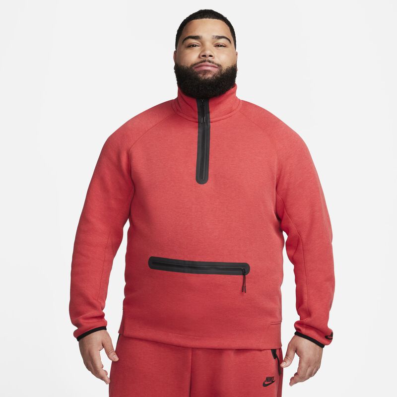 Nike Sportswear Tech Fleece, Rojo universitario claro jaspeado/Negro, hi-res
